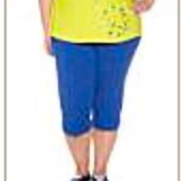 CAPRIS, MINI-RUFFLE, BLUE ECLIPSE, SIZE 3X, PULL ON, ACTIVE ZONE for PENNINGTONS - Picture 1 of 7